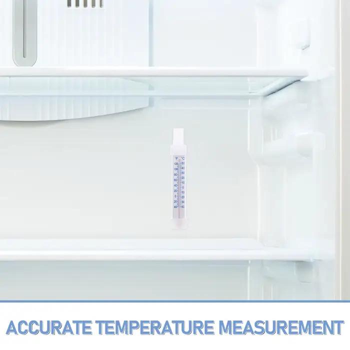 Thermomètre alimentaire 2 pièces pour réfrigérateur et congélateur, design en verre, mesure précise pour la cuisine et le stockage