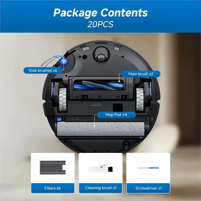 【GADGET DE CUISINE】Kit d'accessoires X12 Omnicyclone pour ECOVACS Deebot