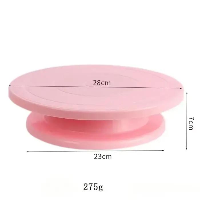 Plateau tournant de gâteau en plastique pâte pâtisserie décoration support