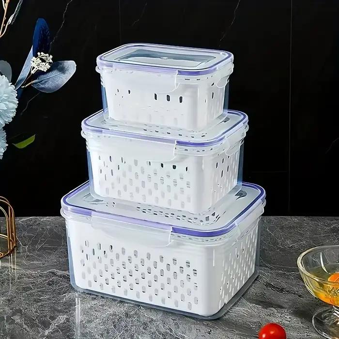 Lot de 9 récipients de rangement pour fruits pour réfrigérateur