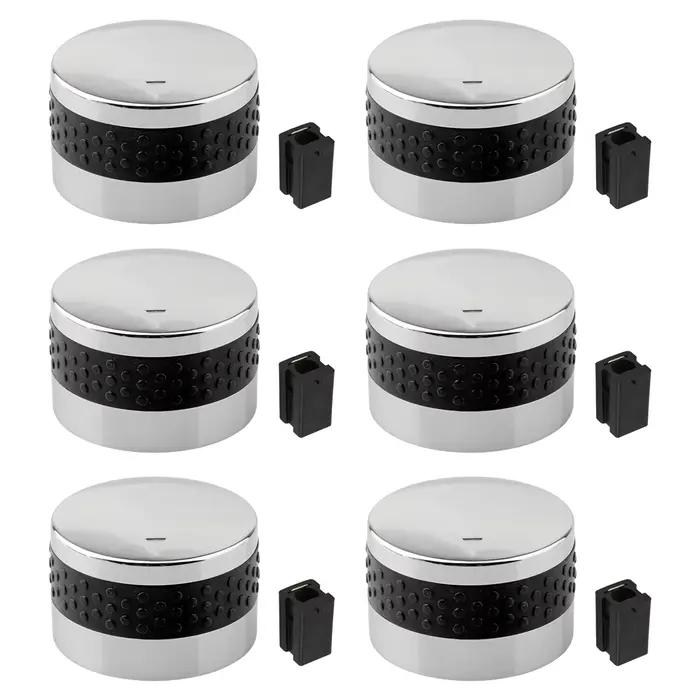 Boutons de commande de gril à gaz, boutons de commande de cuisinière en plastique, bouton de poignée antidérapant de remplacement, tige de Valve en forme de D pour barbecue, 3/5/6 pièces