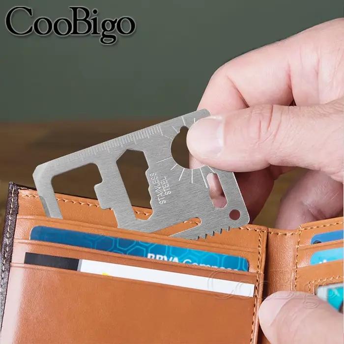 Couteau à carte de crédit en acier inoxydable