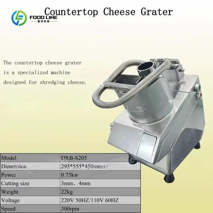 Machine à râper le fromage mozzarella électrique personnalisée, haute efficacité, qualité commerciale, adaptée aux restaurants et aux cuisines