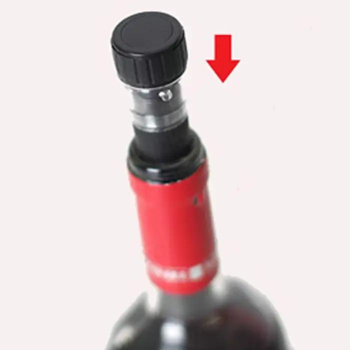 Préservation de bouteille de vin sous vide, bouchon de pompe à air, économiseur scellé noir, pompe à vide domestique