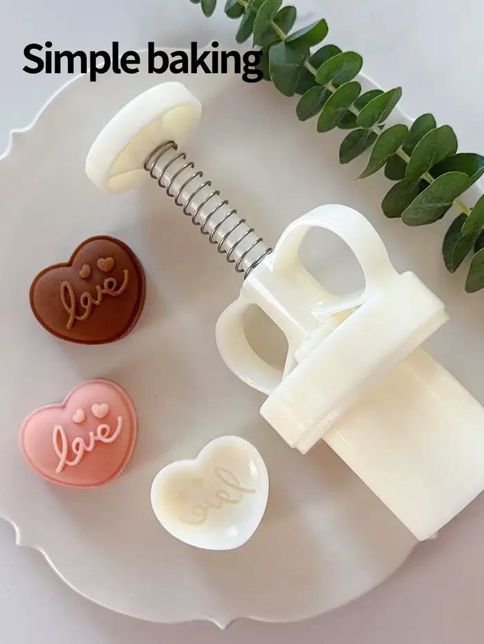 Moule à pâtisserie en plastique ABS forme de cœur et cadeau pour gâteaux de lune artisanat dessert sucré occasion spéciale