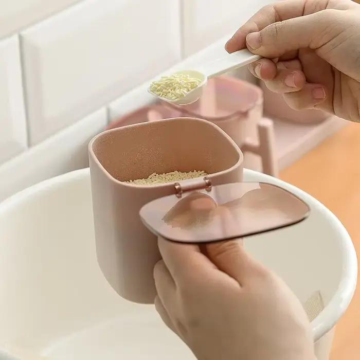 Ensemble de Boîtes d'Assaisonnement, Sucrier Belle, Sel, Shaker à Épices, Pots de Rangement, Gadget, Accessoires de Cuisine, Récipient à Condiments