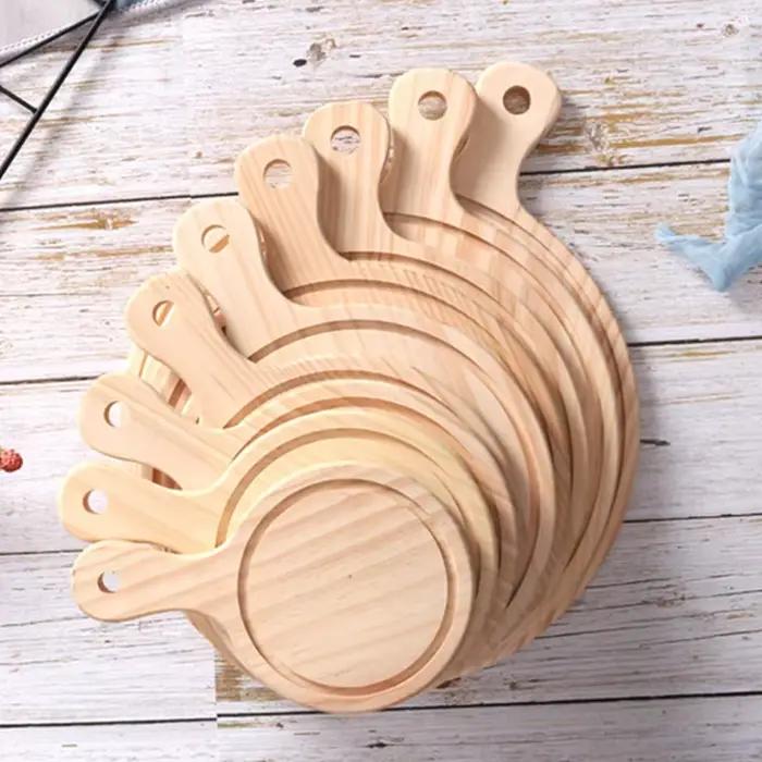 Assiette à Pizza en bois de pin 11 pouces (28 cm) 12