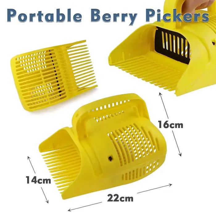 PUNICE-Peigne en plastique portable pour la collecte de baies et de myrtilles, pelle de cueillette, ramasseur de pommes de terre et de baies, pelle de récolte de verger, déterminer