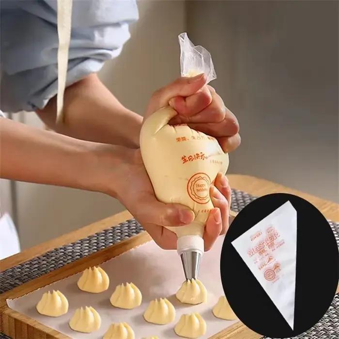 Sac à pâtisserie jetable rose pour crème fondant décoration de gâteaux pâtisserie artisanale occassionnels création gâteaux élégants