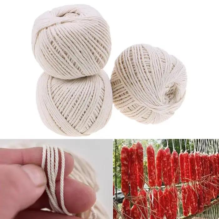 Multicolore 70/75M boucher coton ficelle cuisine viande dinde Barbecue cordes viande saucisse cravate corde cordon emballage Zongzi fil