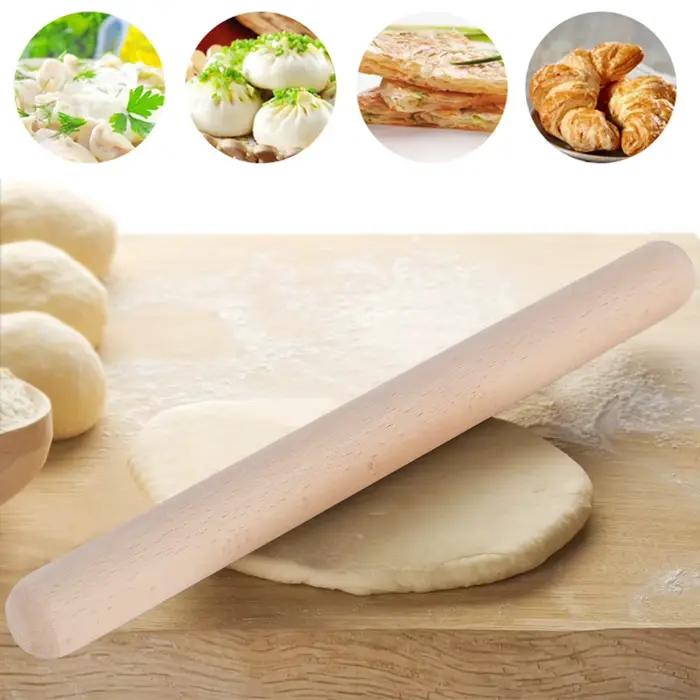 Rouleau à pâtisserie en bois massif