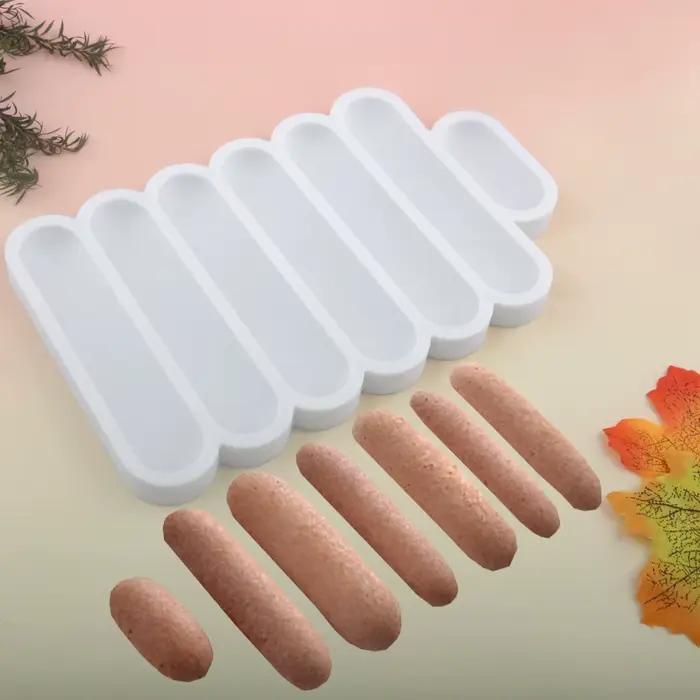 Eclair Dessert outils de cuisson bouffée de chocolat moule en Silicone longue bande
