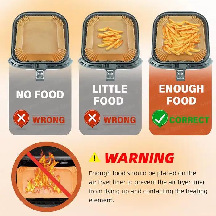 Papier de cuisson pour friteuse à air chaud, pour Ninja AF180EU et AF140EU 4,7l, Philips 6,2l NA230, Cosori 5,5l, accessoires de friteuse à air jetables