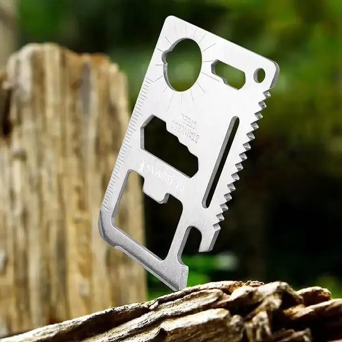 1/2 pièces Pack 11 en 1 carte de crédit multi-outil