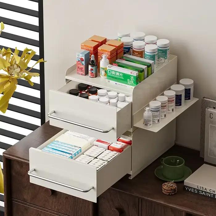 Boîte de rangement pour comptoir, présentoir à capsules de café, tiroir de rangement, support pour machine à café, boîte de rangement pour médicaments