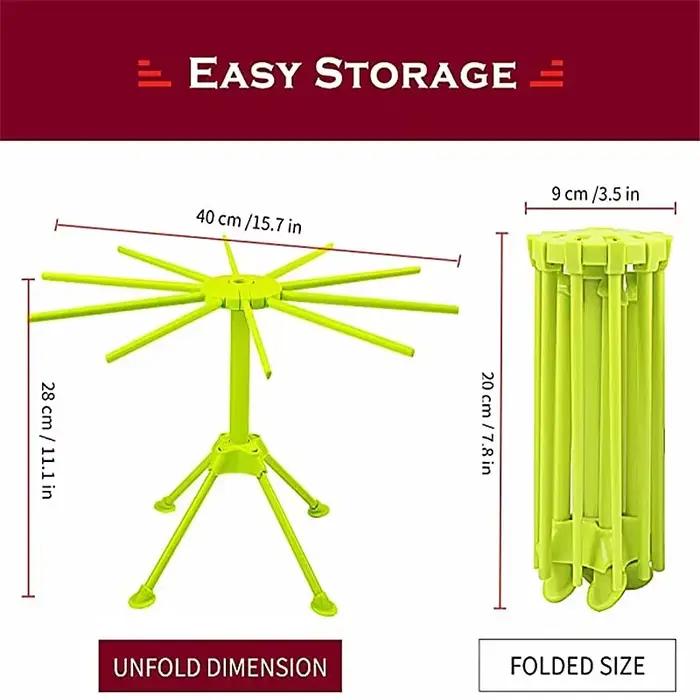 Support de séchage de pâtes pliable
