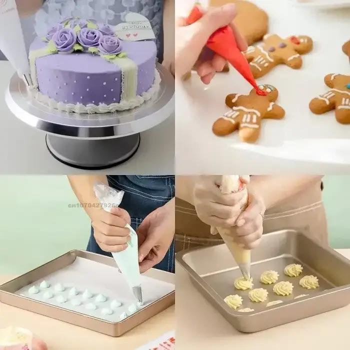 Sacs à pâtisserie jetables en plastique haute qualité pour décorateurs de desserts, outils de pâtisserie en couleur transparente et lettres pour occassions spéciales