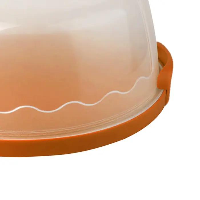 Boîte de transport ronde pour gâteau de 10 pouces avec couvercle et poignée