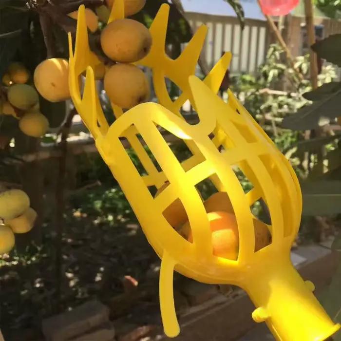 Ferme Jardin Cueillette DeviceGarden Outils Panier Profond Fruits Picker Tête Pratique Fruit Catcher Pomme Pêche Cueillette