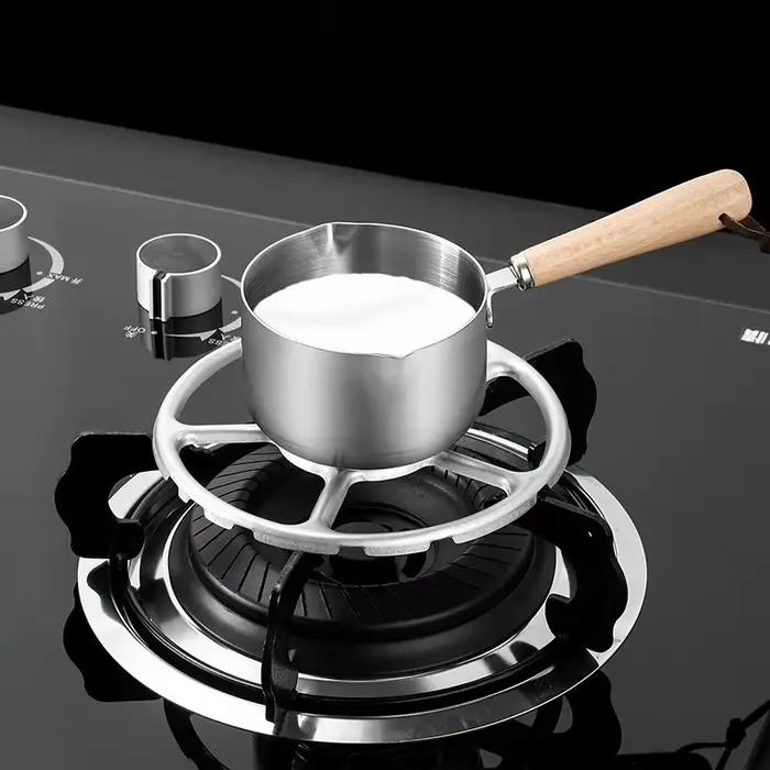 Support de cuisinière à gaz, support auxiliaire pour petit récipient, support antidérapant, anneau de support multifonctionnel, accessoires de cuisine