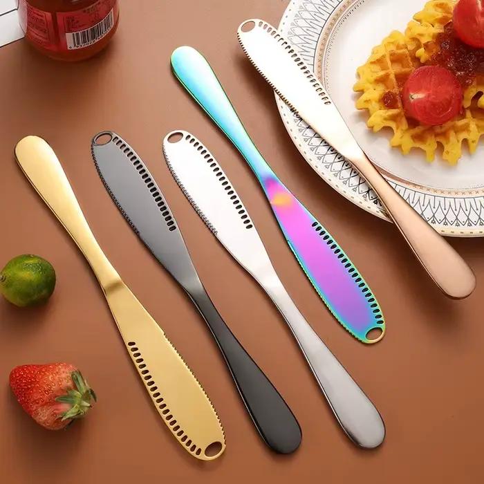 Couteau à beurre en acier inoxydable perforé