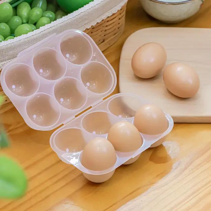 Porte-œufs 6 conteneur de stockage d'œufs avec poignée fixe boîte de rangement