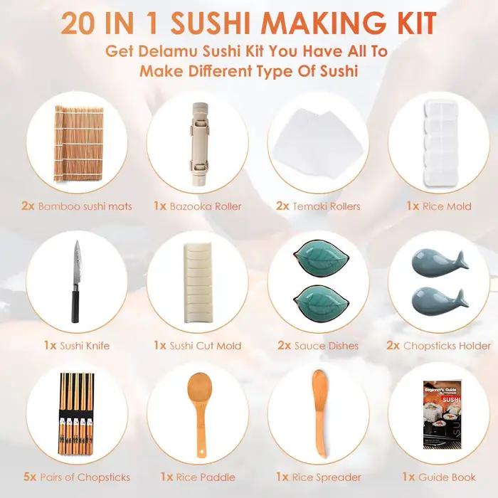 Kit de fabrication de sushi 20 en 1