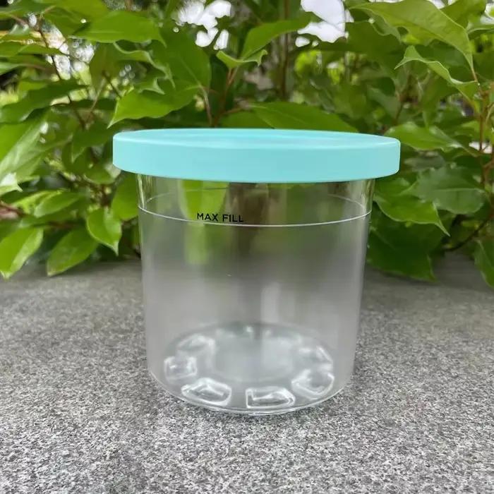 Gobelets à pintes de crème glacée pour la série Ninja-Creami NC299AMZ NC300s pot de stockage avec couvercle étanche pour machine à glace occasions spéciales pour enfants et adultes