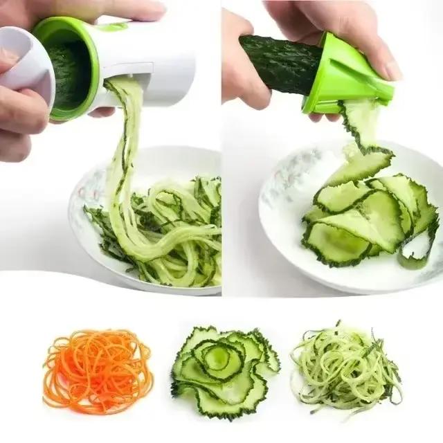 LMETJMA Coupe-légumes robuste pour pâtes de courgettes, spaghetti et spirales KC0335 pour une cuisine plus saine