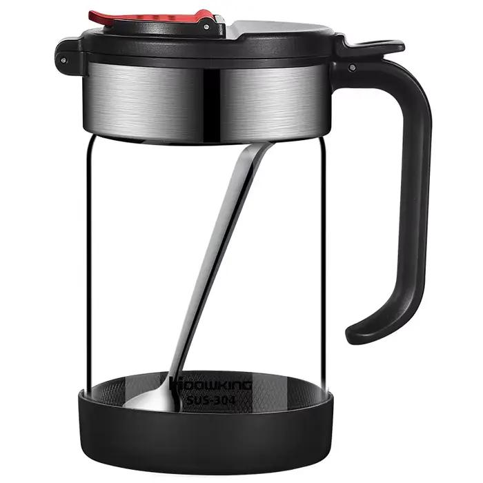 Boîte à épices en verre, bouteille de condiment, pots de rangement, bouteilles de glutamate monosodique et de sel pour la cuisine, flacons doseurs domestiques