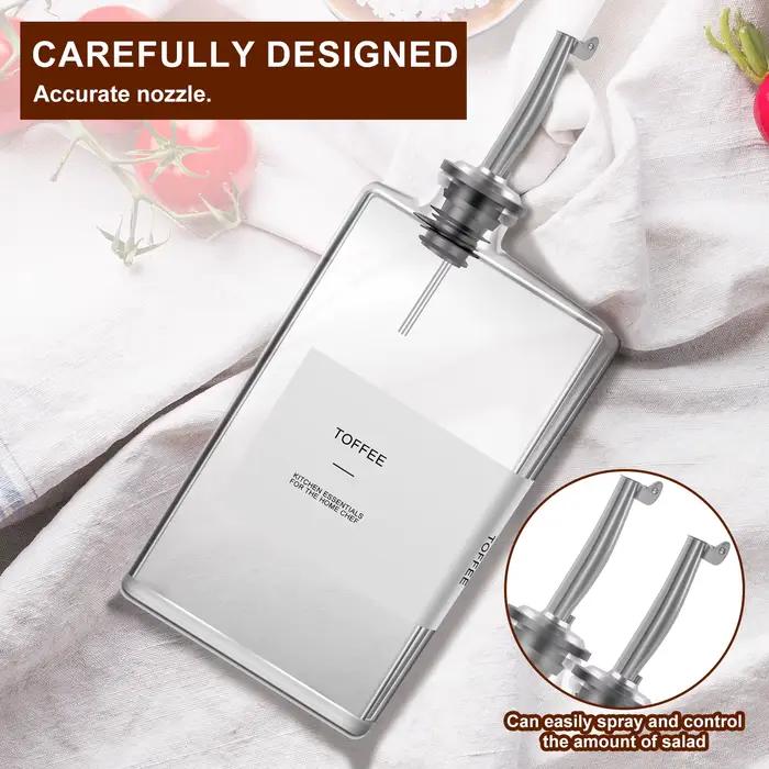 Distributeur de bouteilles d'assaisonnement en verre, bouteille de vinaigre d'huile d'olive de 350ml avec autocollant de tri, Gadget de cuisine, récipient de vinaigre, bouteille de sirops