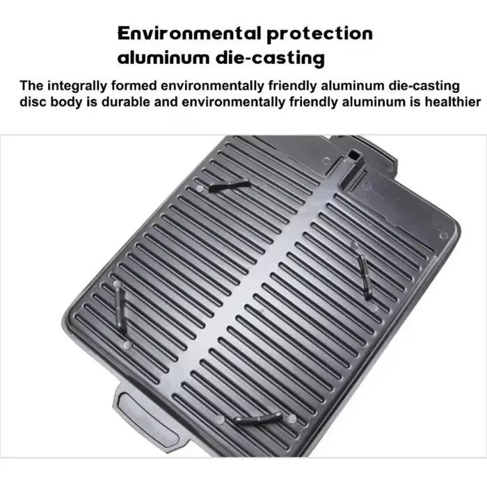 Plaque de cuisson rectangulaire à revêtement antiadhésif Portable 32X26cm pour cuisinière à gaz Butane