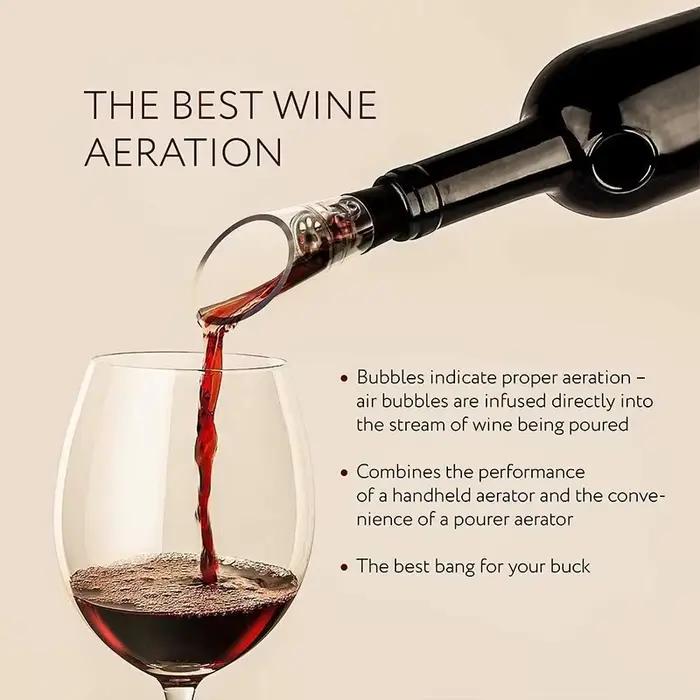 Aérateur de vin verseur décanteur bouteilles d'alcool bouchon bec