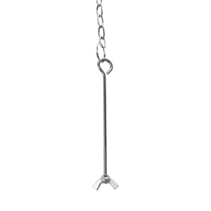 Brochette de légumes de poulet en acier inoxydable, longueur réglable, antirouille, mangeoire suspendue, créative, facile à installer