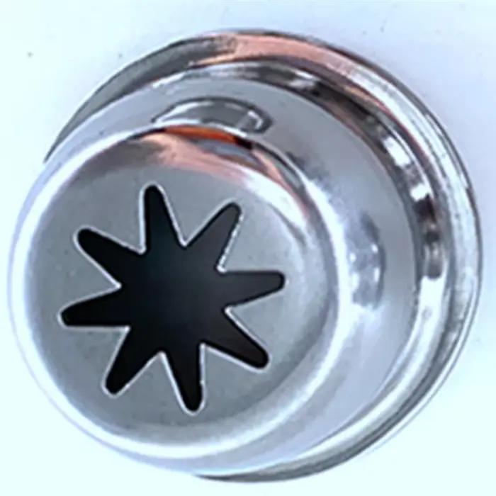 A39T-Churro buse moule 53Mm de diamètre solide creux en acier inoxydable Churrera pour Machine à Churros 5 moules/ensemble