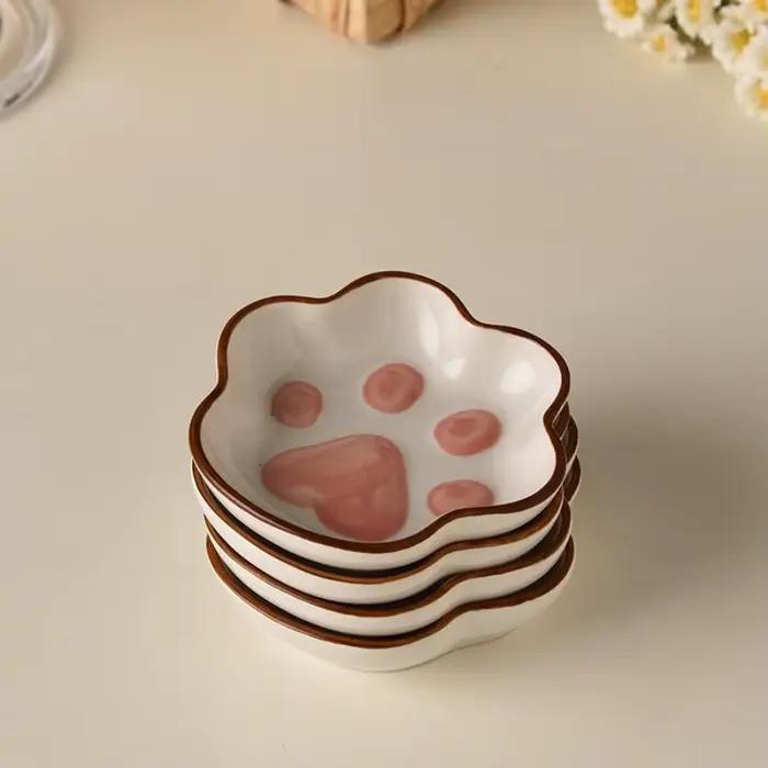 1pc style japonais chat patte assaisonnement plat mignon dessin animé repas