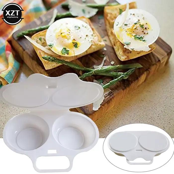 Cuiseur à vapeur en plastique pour micro-ondes, qualité alimentaire, pratique, moule de cuisine, braconnier à œufs, Gadgets de cuisine, outil pour œufs frits