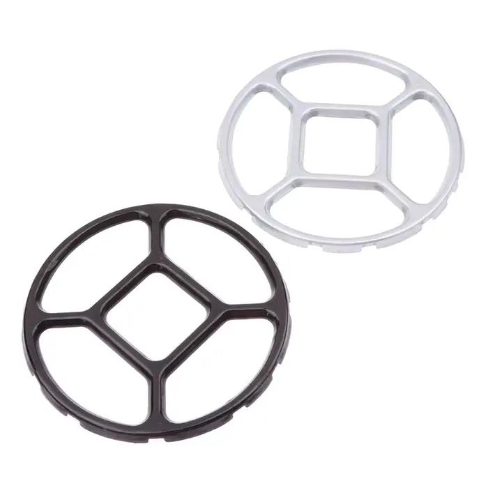 Support auxiliaire pour wok et casseroles en émail gris clair ou vert clair pour cuisinière à gaz à fond rond pour petites poêles casseroles et bouilloires occasions spéciales