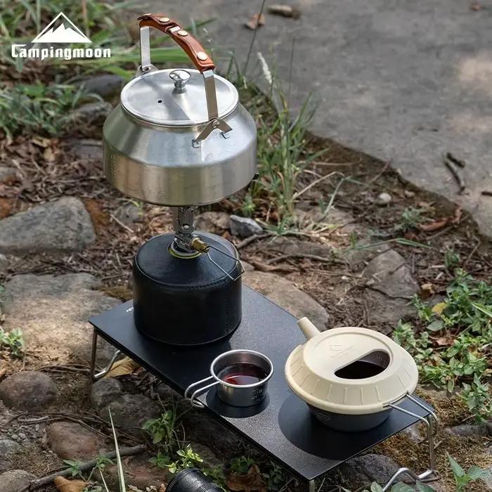 CAMPINGMOON Couvercle de casserole en silicone de qualité alimentaire pour café de camping, couvercle de pot infusé à la main pour bol à salade, couvercle de pot universel