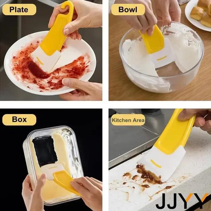 Spatule grattoir de nettoyage en Silicone S/L, spatule de cuisine pour poêle à frire sale, Pot de vaisselle, lavage résistant à la chaleur pour pâtes pour la cuisson