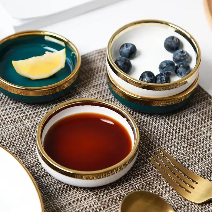 Petits plats en céramique, casseroles, plats à sauce, assiettes à sauce, petites assiettes, plats à sauce soja