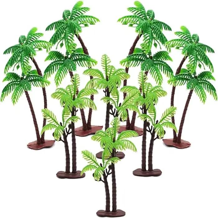 Décoration de Gâteau en Forme de Palmier avec Noix de Coco Plante Tropicale Occasion Spéciale Fête d'Anniversaire Mariage Baptême