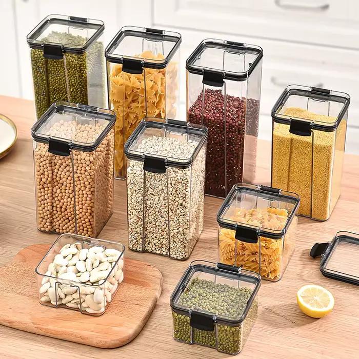 Pots scellés, organisateur de stockage de céréales de cuisine