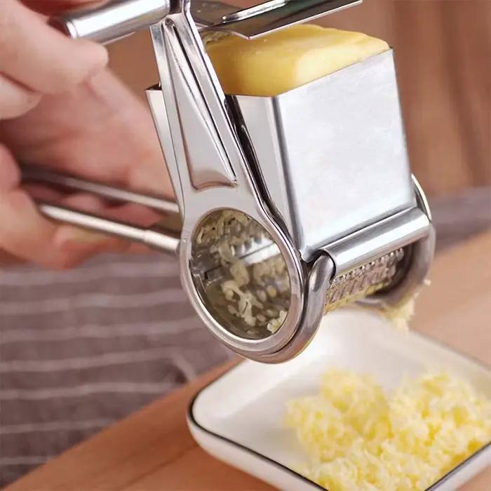 Râpe à fromage rotative en acier inoxydable outil de cuisine pour fromage légumes et ail pour la maison et la cuisine occasions spéciales