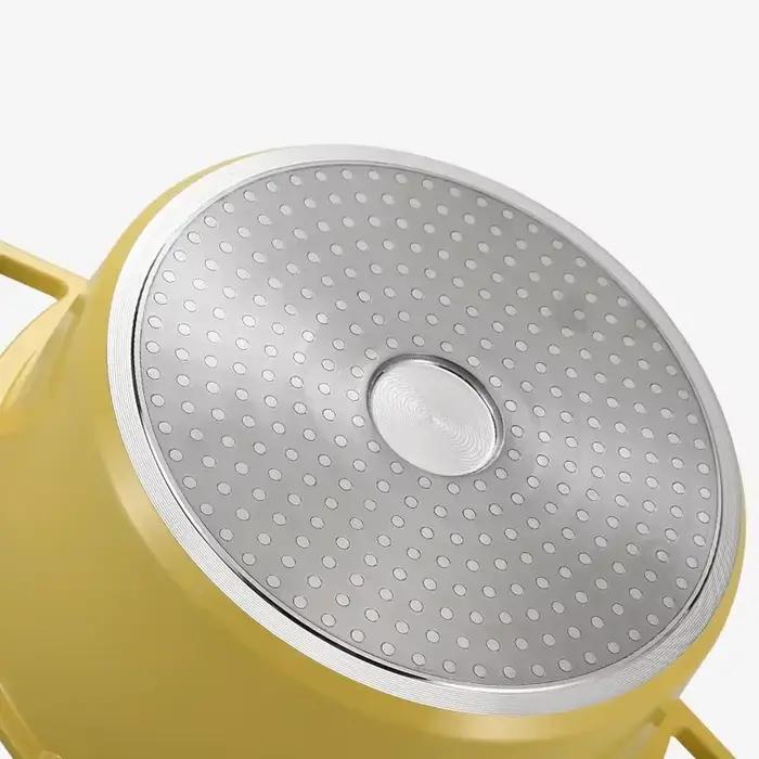 Four hollandais en fonte d'aluminium émaillée avec couvercle