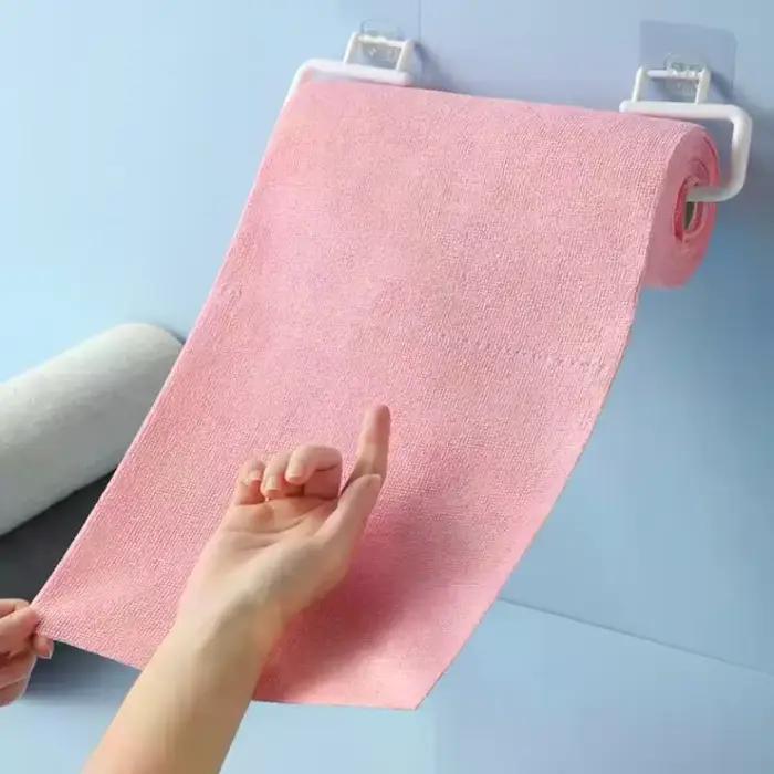Chiffons de nettoyage en microfibre, 1 rouleau/20 pièces, serviettes réutilisables non pelucheuses pour la cuisine, serviettes de cuisine Super absorbantes à séchage rapide