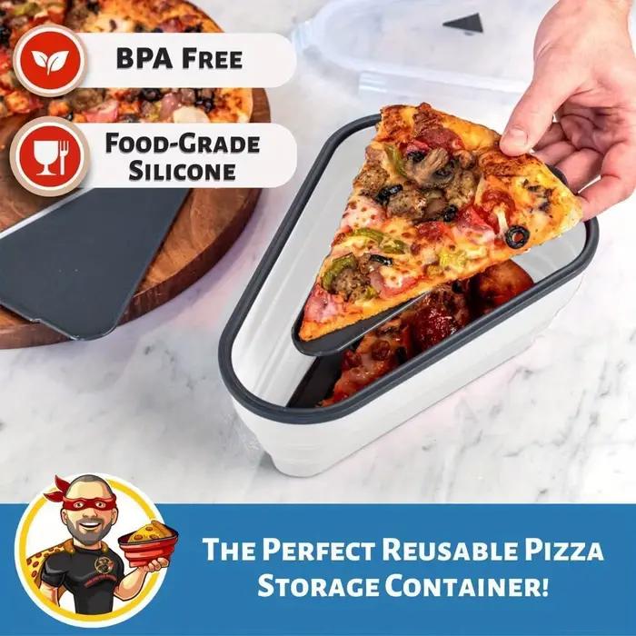 Conteneur de stockage de Pizza en Silicone peu encombrant