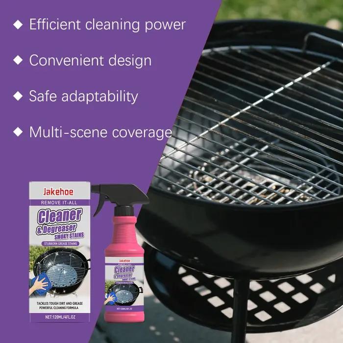 Nettoyant pour grille de barbecue 120 ml, nettoyage puissant, élimine la graisse tenace, élimine les dépôts de carbone, formule sûre, ne fait pas de dommages au barbecue