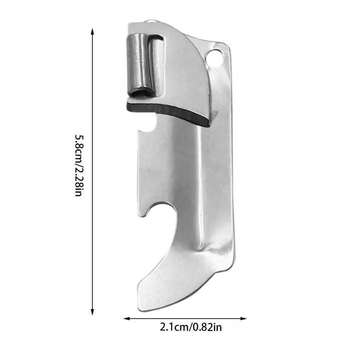 Ouvre-boîte en acier inoxydable multifonctionnel pour canettes et bouteilles occasions spéciales fêtes pique-niques randonnées barbecues cadeau de noel