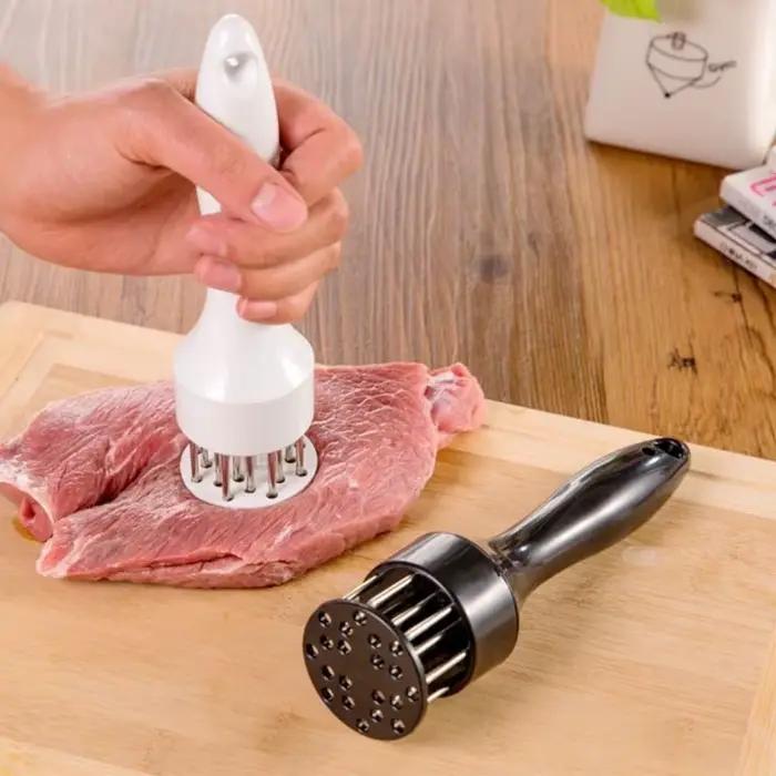 Attendrisseur de viande à 21 aiguilles, outil pour jambes de poulet, ailes, Steak, barbecue, cuisine, marteau de frappe
